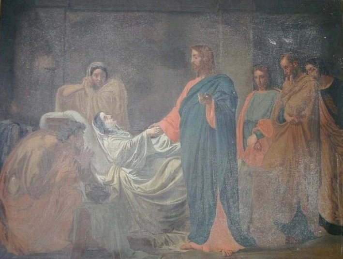 1828-Charles Ernest Romagny - Resurrezione della figlia di Giairo, Nogent - sur - Seine, chiesa di Saint - Laurent